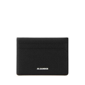 Jil Sander Men Black Leather Card Holder